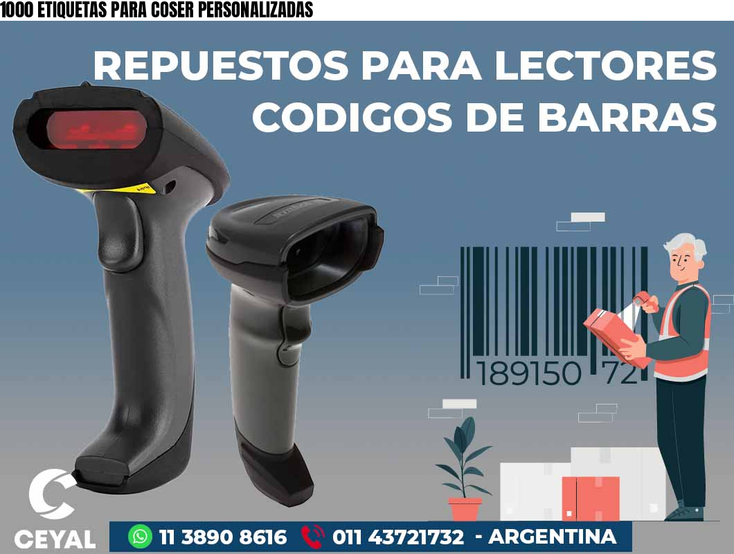 1000 ETIQUETAS PARA COSER PERSONALIZADAS