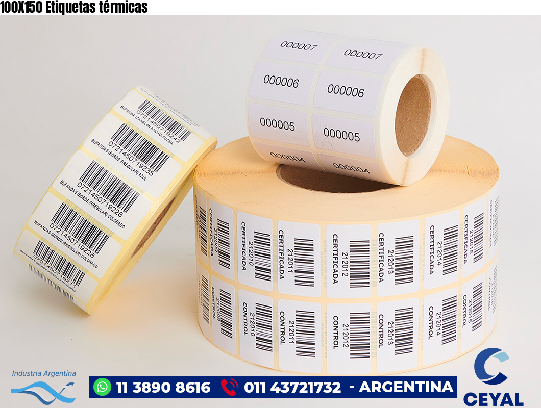 100X150 Etiquetas térmicas