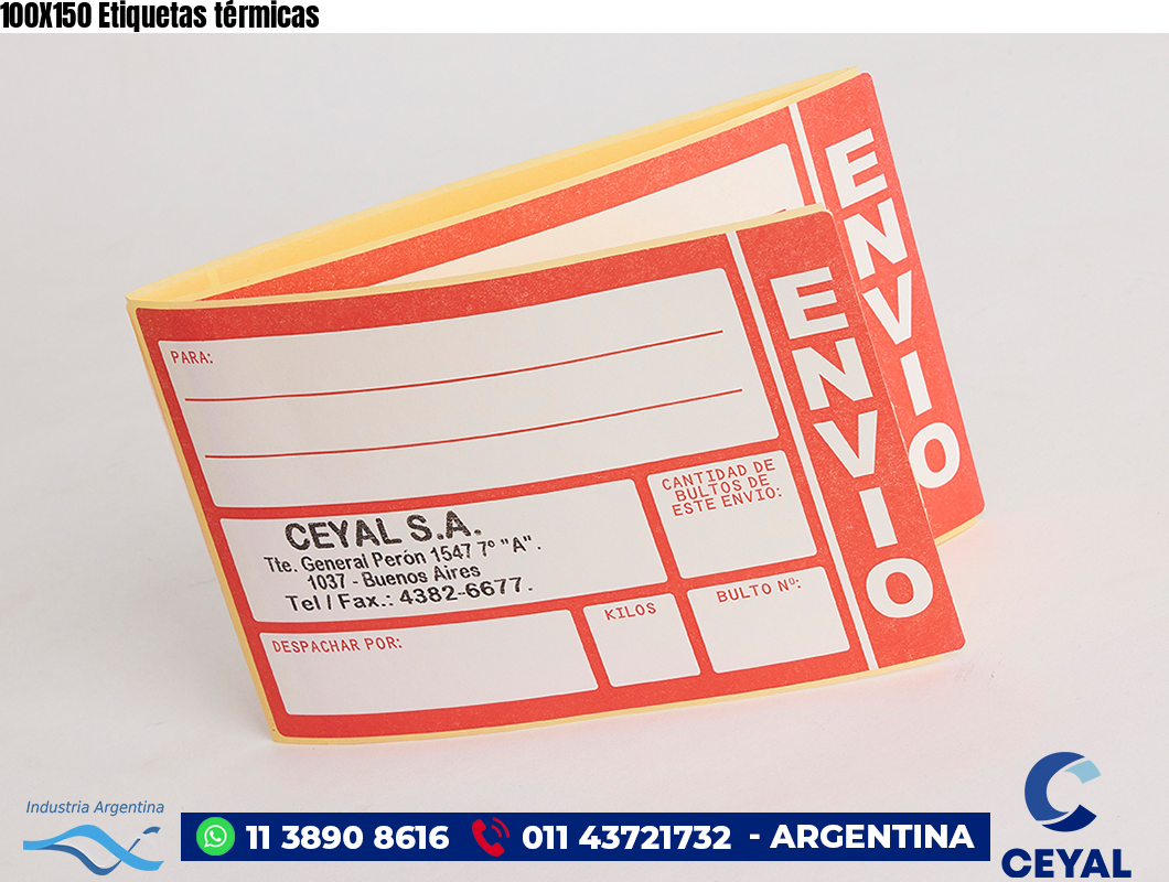 100X150 Etiquetas térmicas