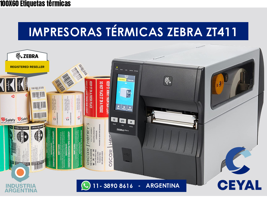 100X60 Etiquetas térmicas