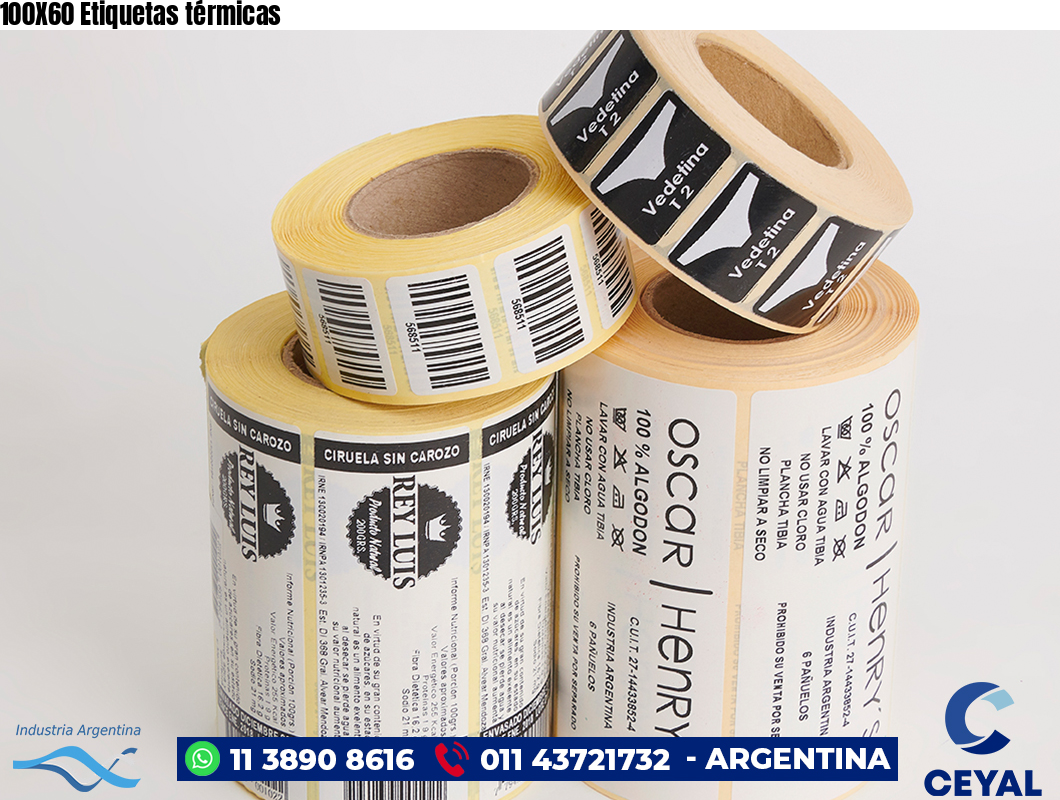 100X60 Etiquetas térmicas