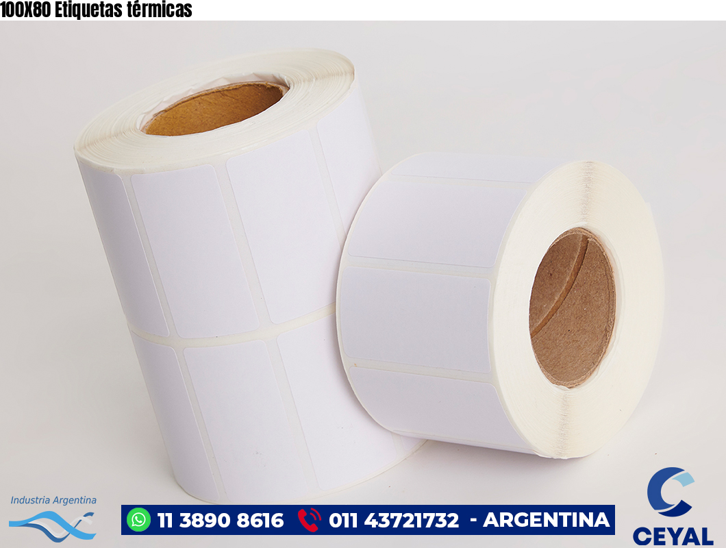 100X80 Etiquetas térmicas