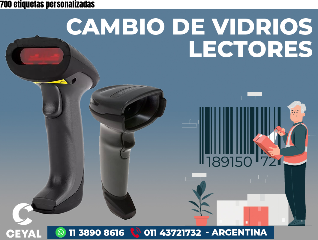 700 etiquetas personalizadas