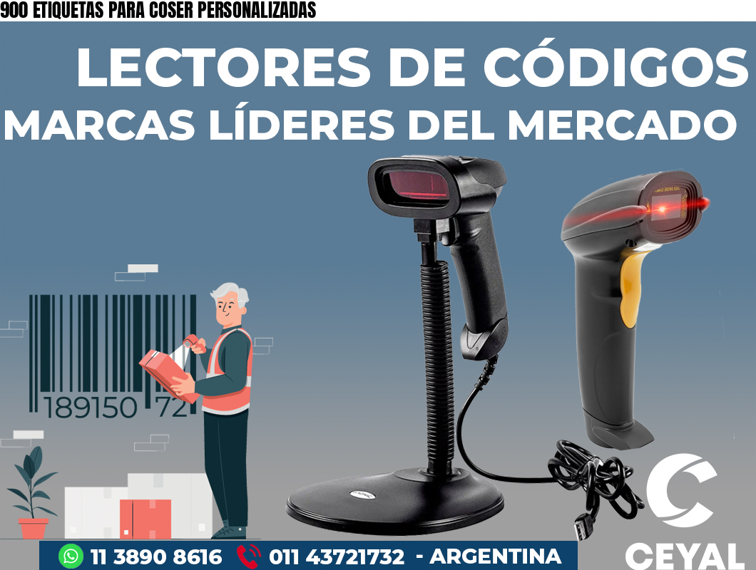 900 ETIQUETAS PARA COSER PERSONALIZADAS