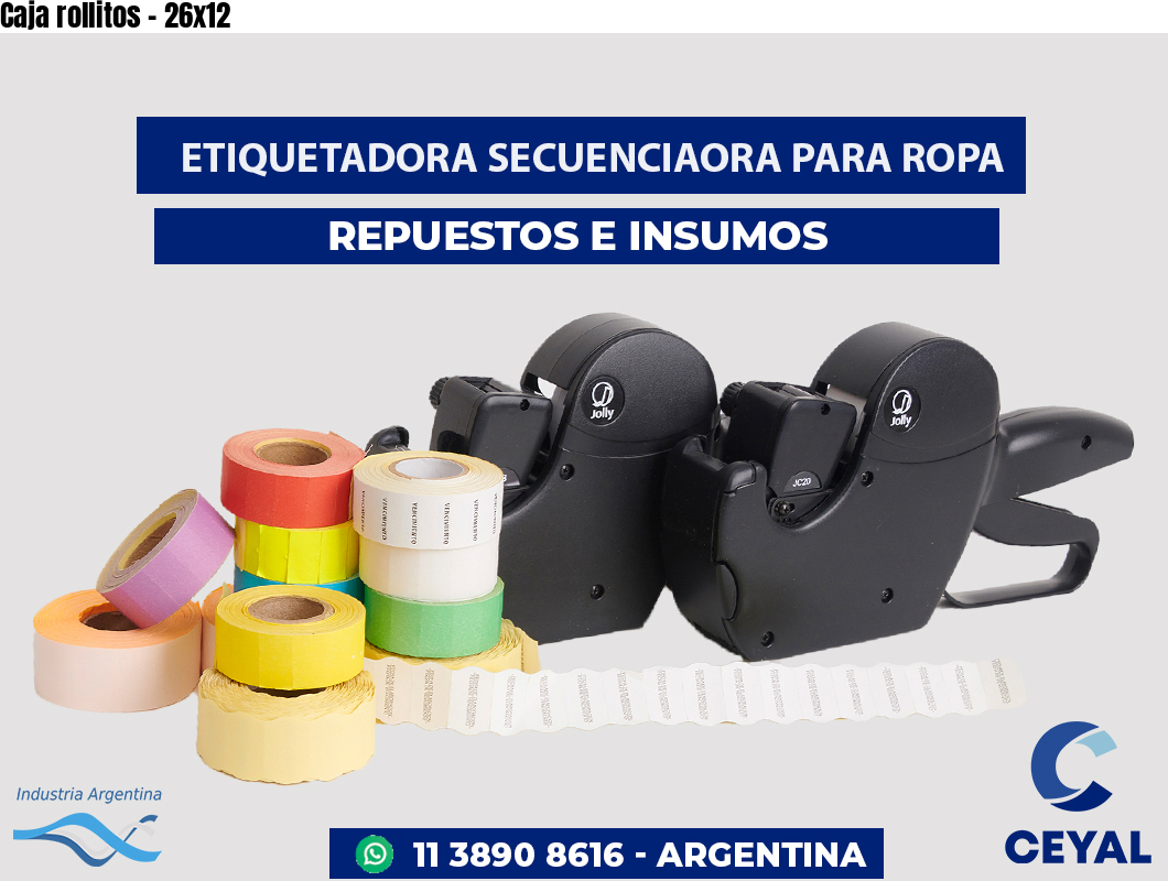 Caja rollitos - 26x12