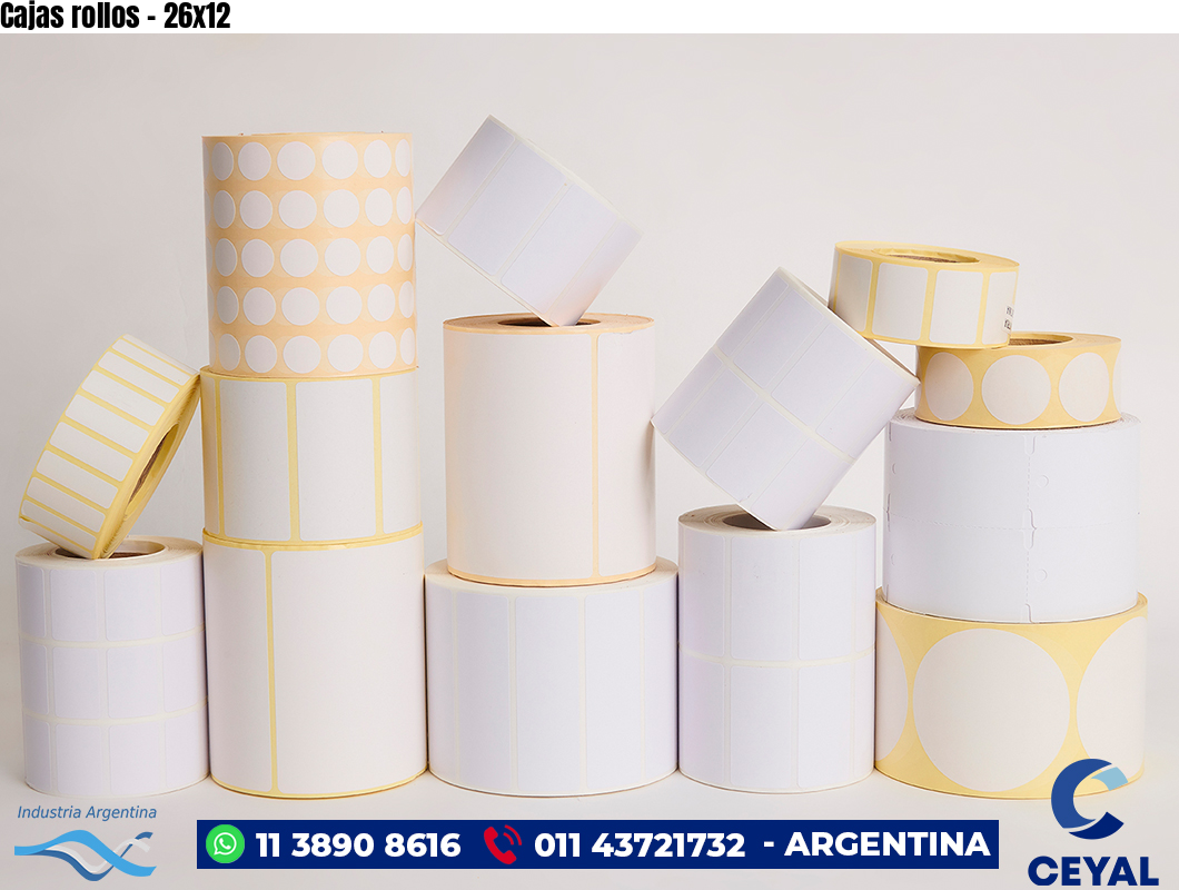 Cajas rollos - 26x12