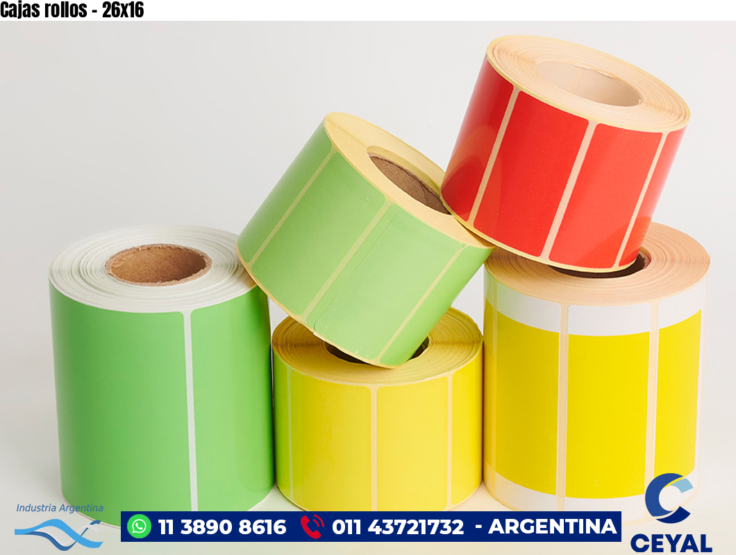 Cajas rollos - 26x16