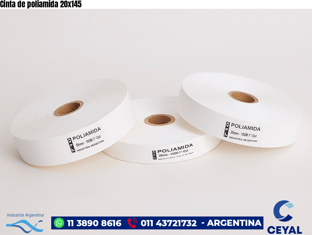 Cinta de poliamida 20×145