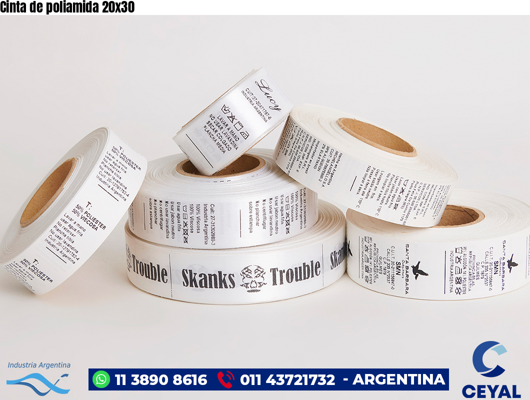 Cinta de poliamida 20×30