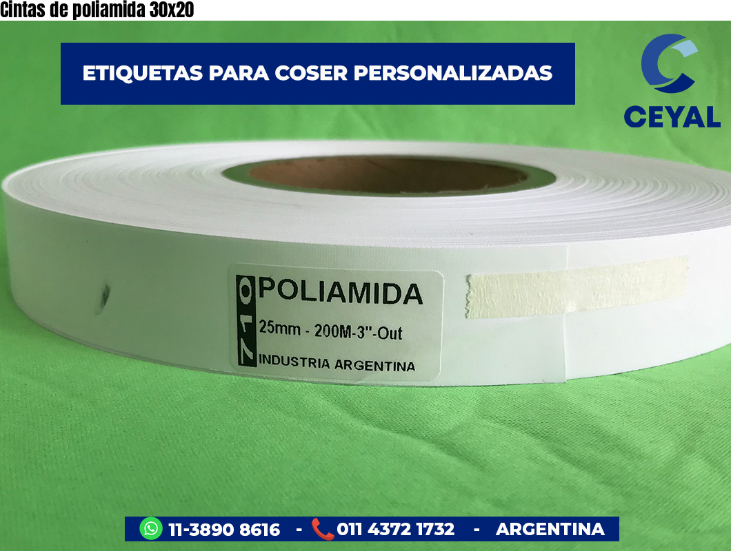 Cintas de poliamida 30×20