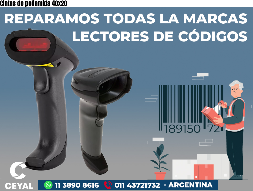 Cintas de poliamida 40x20