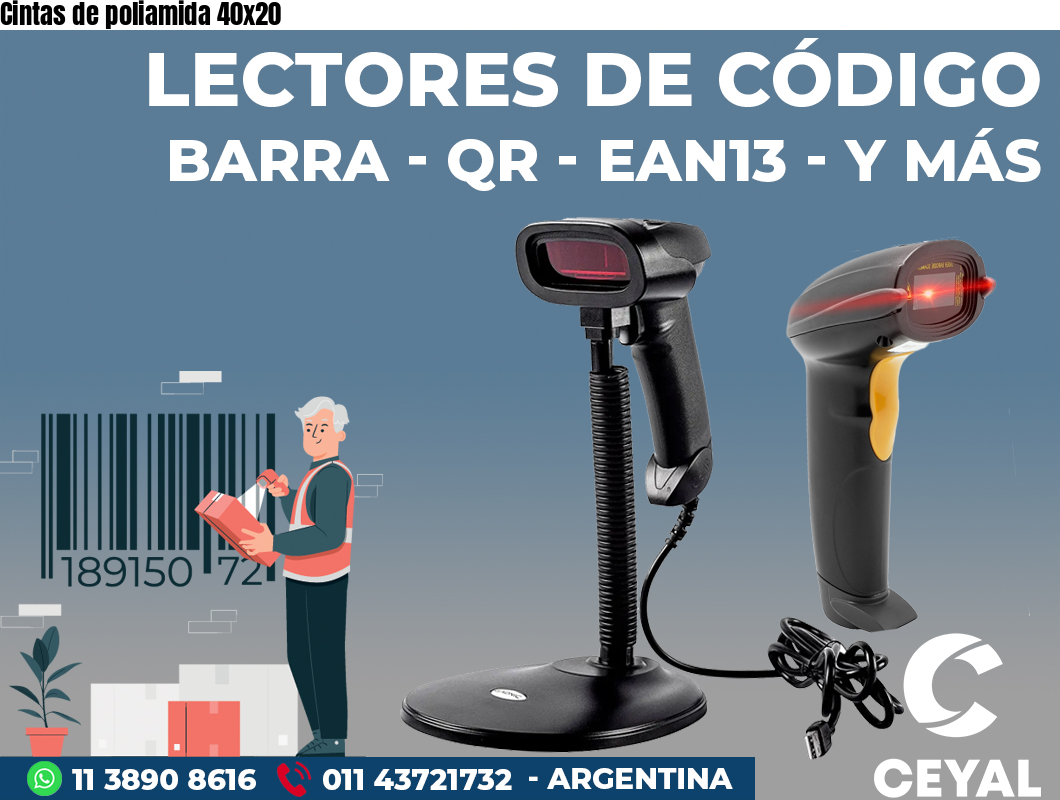 Cintas de poliamida 40x20