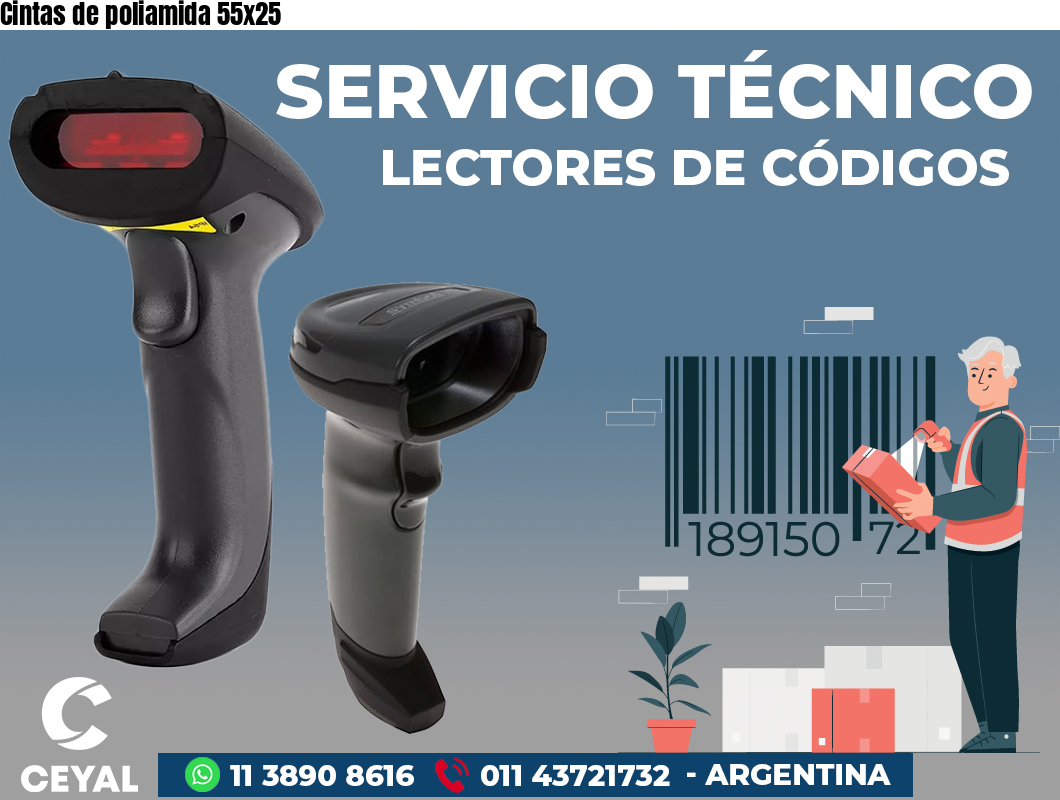 Cintas de poliamida 55x25
