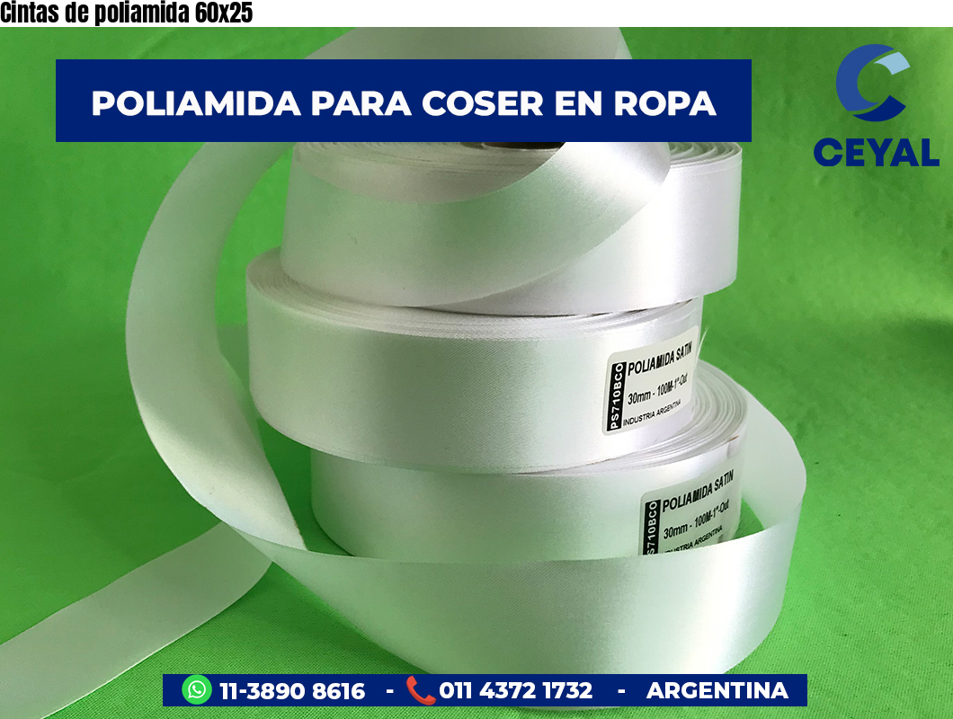 Cintas de poliamida 60×25