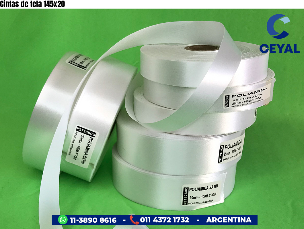 Cintas de tela 145×20