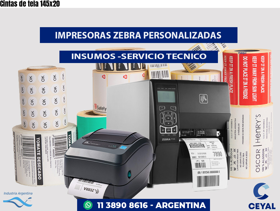 Cintas de tela 145x20