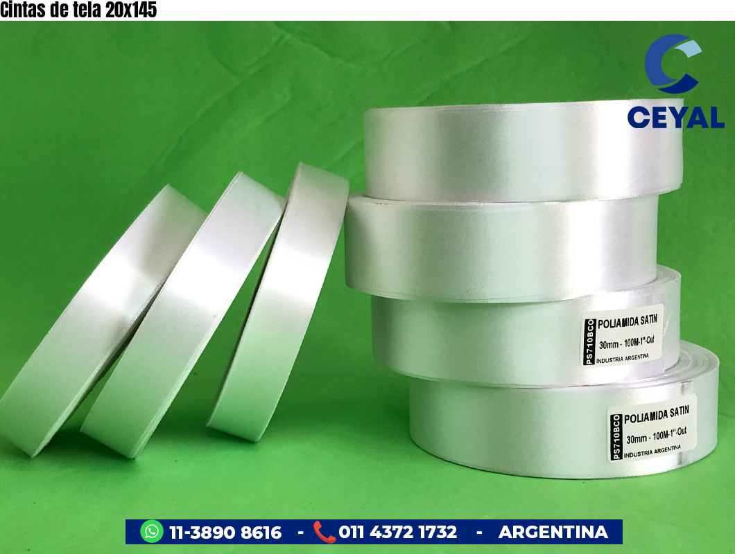Cintas de tela 20x145