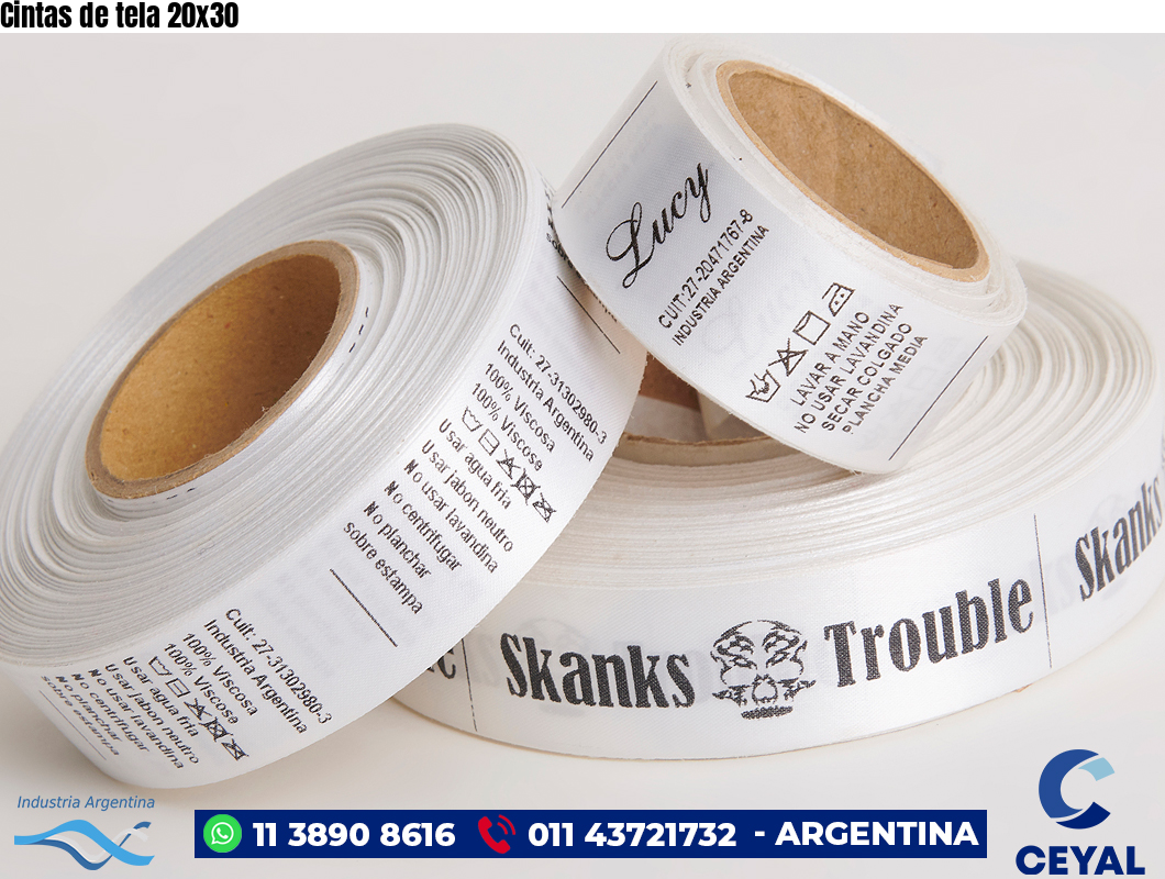 Cintas de tela 20×30