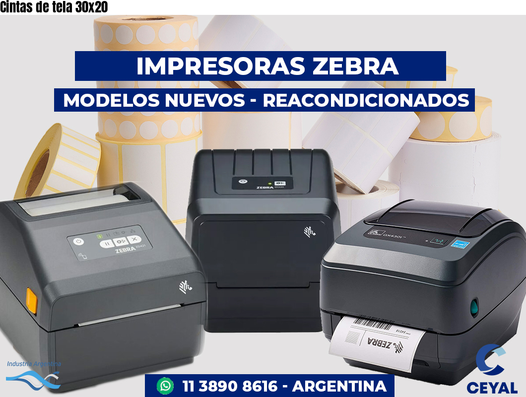 Cintas de tela 30x20
