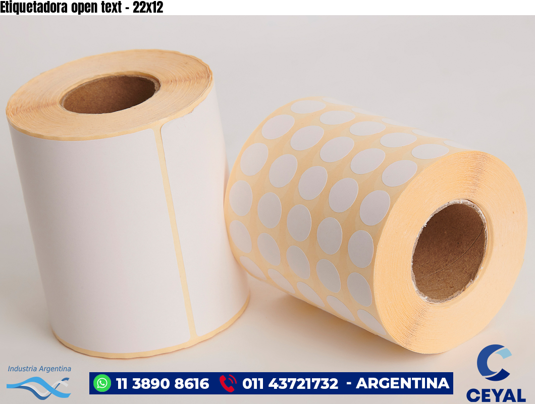 Etiquetadora open text - 22x12