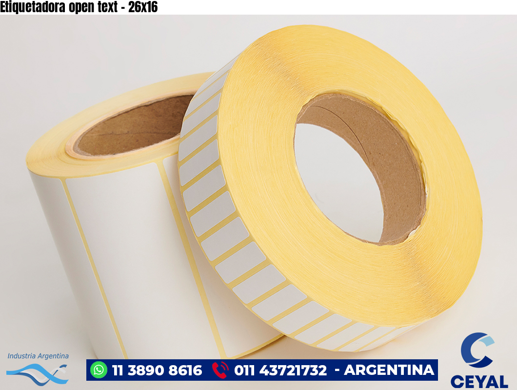 Etiquetadora open text - 26x16