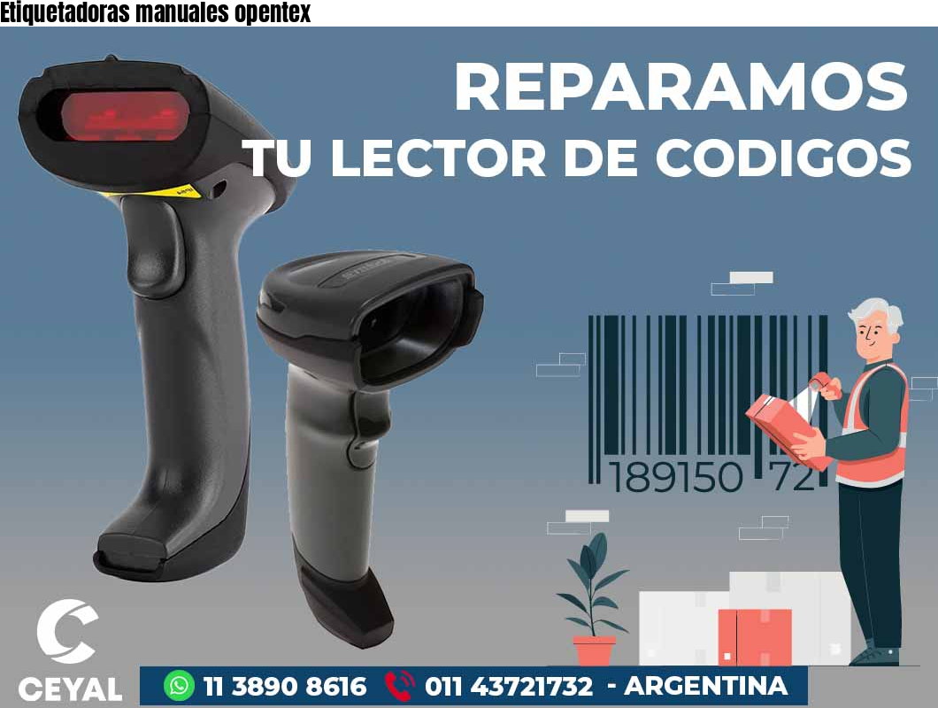 Etiquetadoras manuales opentex