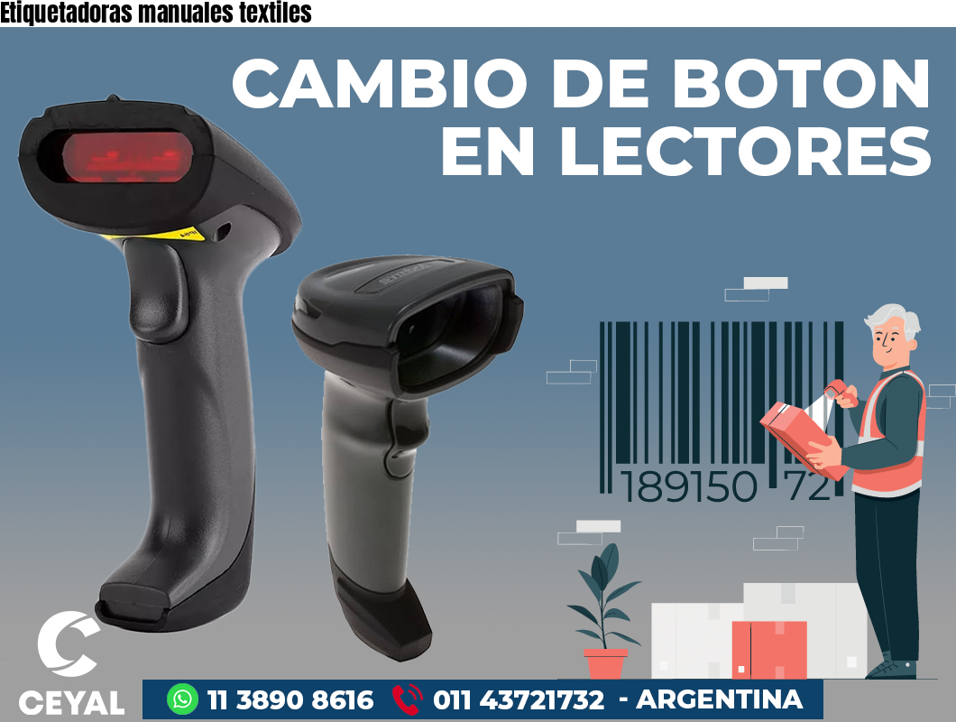 Etiquetadoras manuales textiles