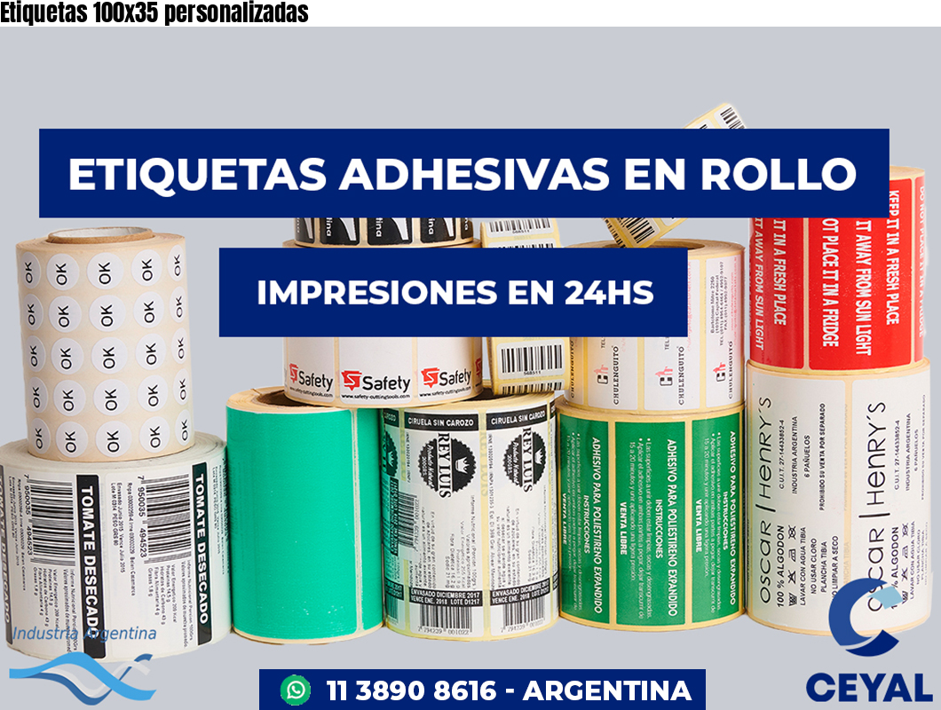 Etiquetas 100x35 personalizadas