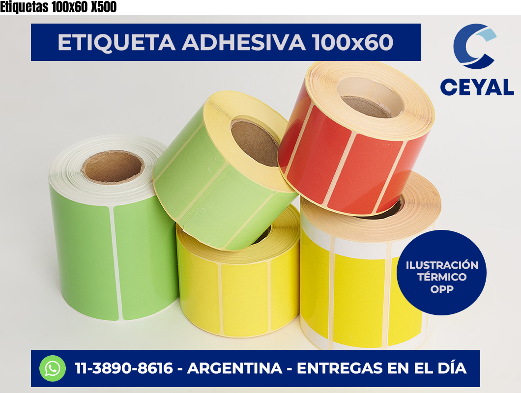 Etiquetas 100×60 X500