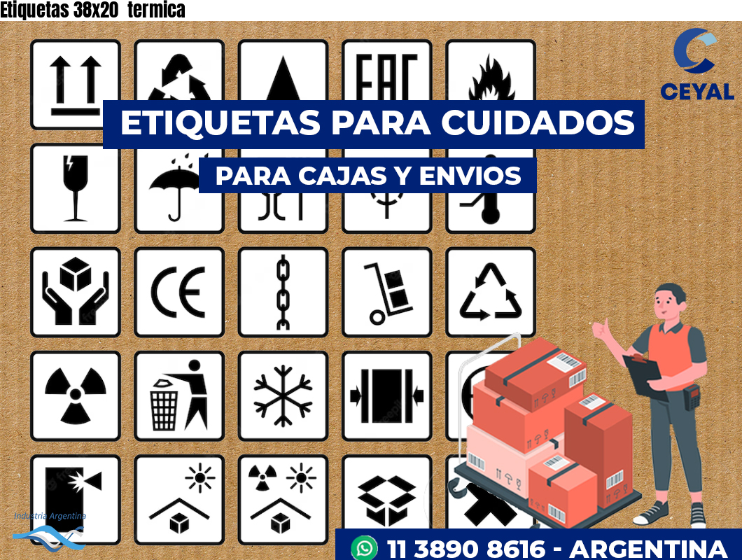 Etiquetas 38x20  termica