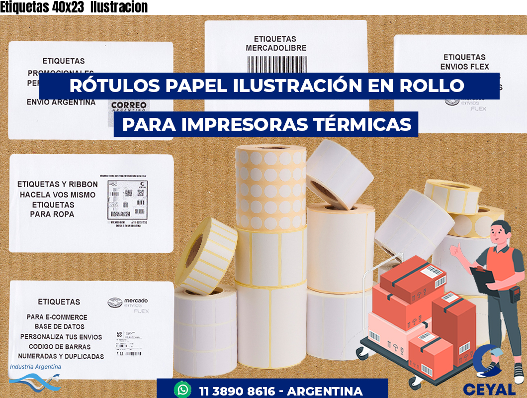Etiquetas 40x23 Ilustracion