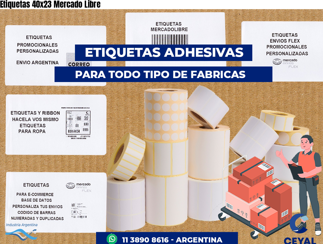 Etiquetas 40x23 Mercado Libre