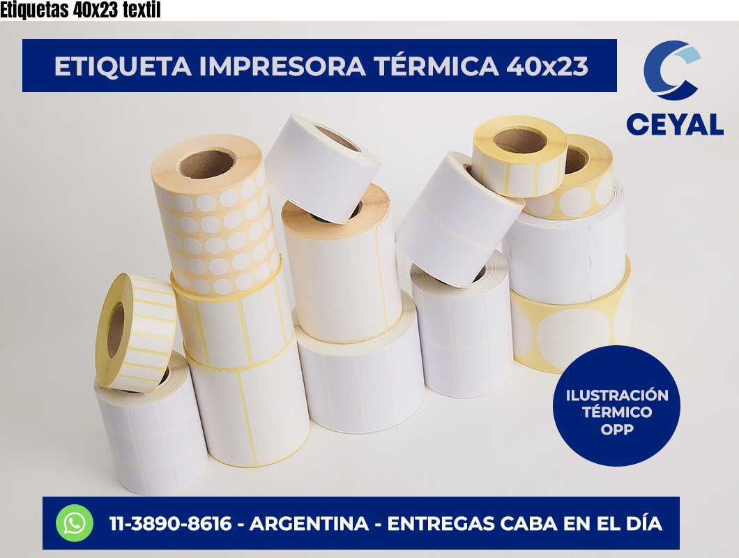 Etiquetas 40×23 textil