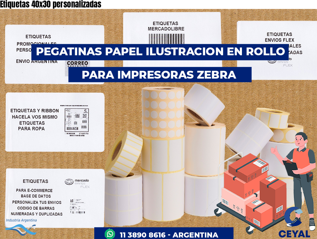 Etiquetas 40x30 personalizadas