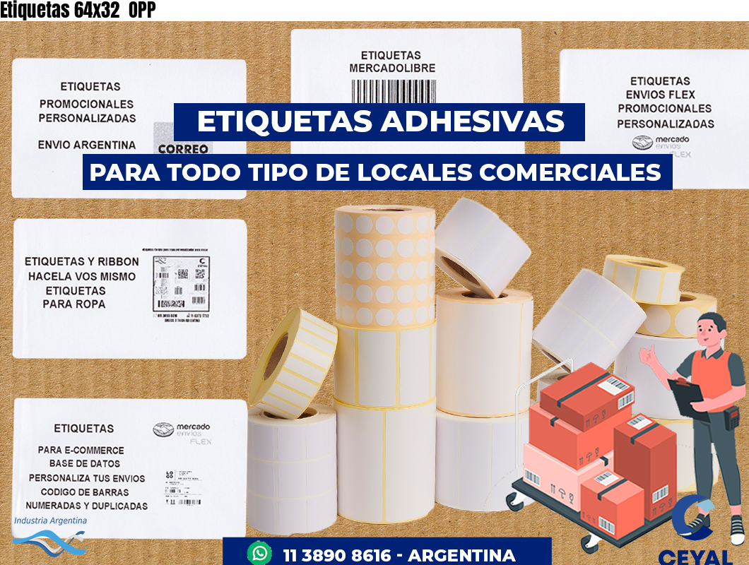 Etiquetas 64x32  OPP
