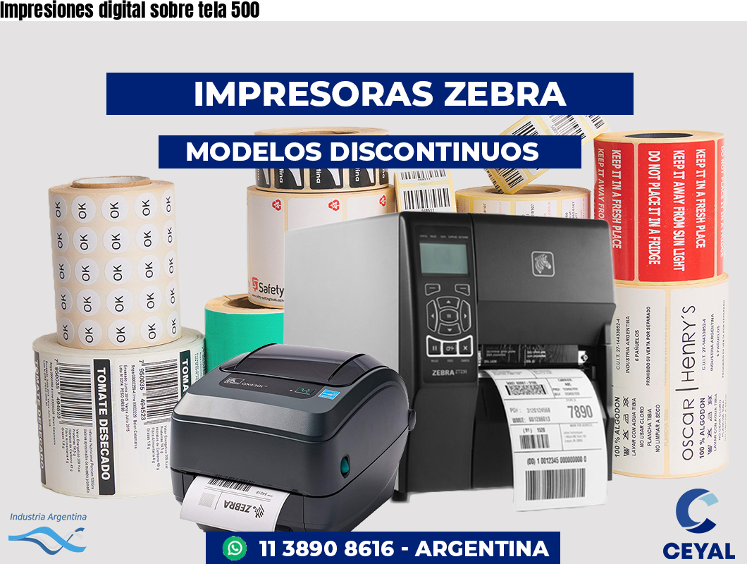 Impresiones digital sobre tela 500