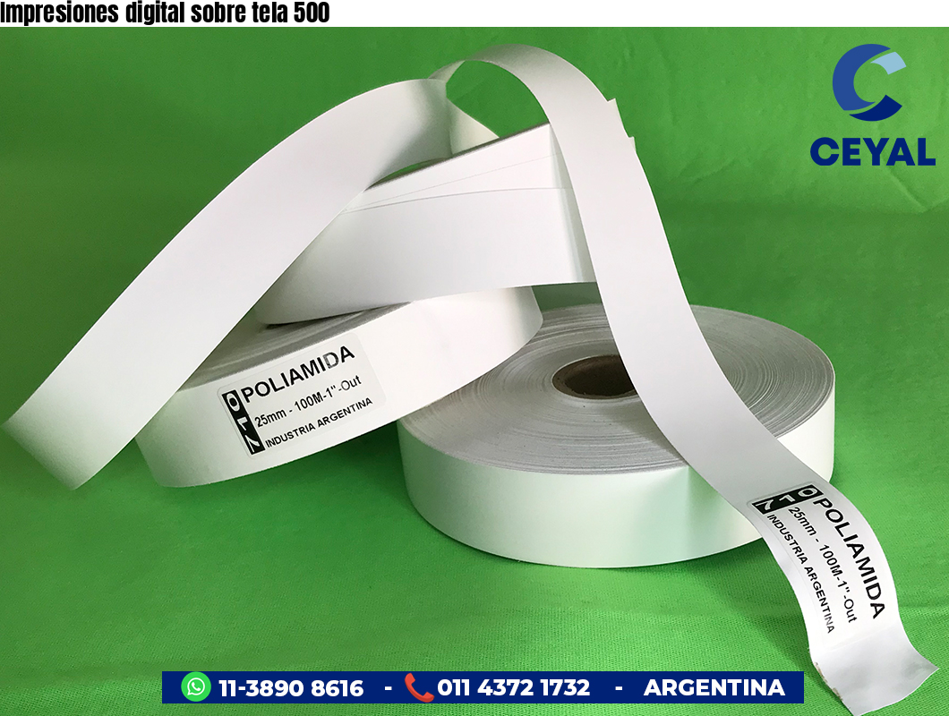 Impresiones digital sobre tela 500