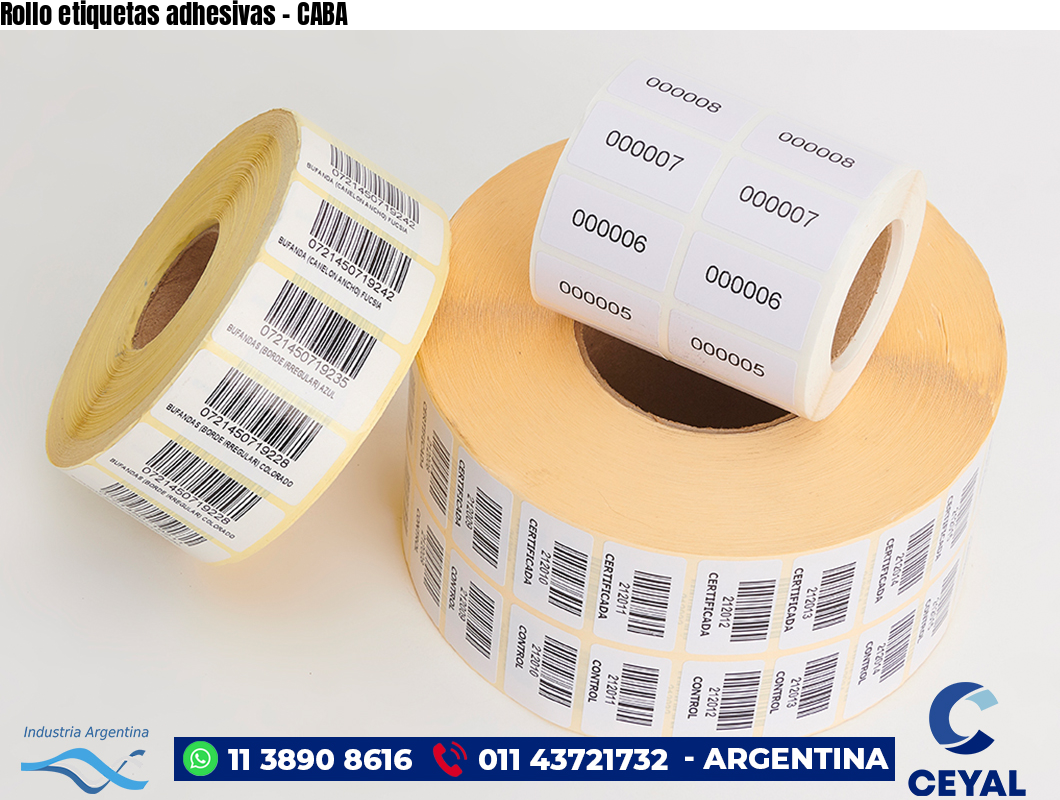 Rollo etiquetas adhesivas – CABA
