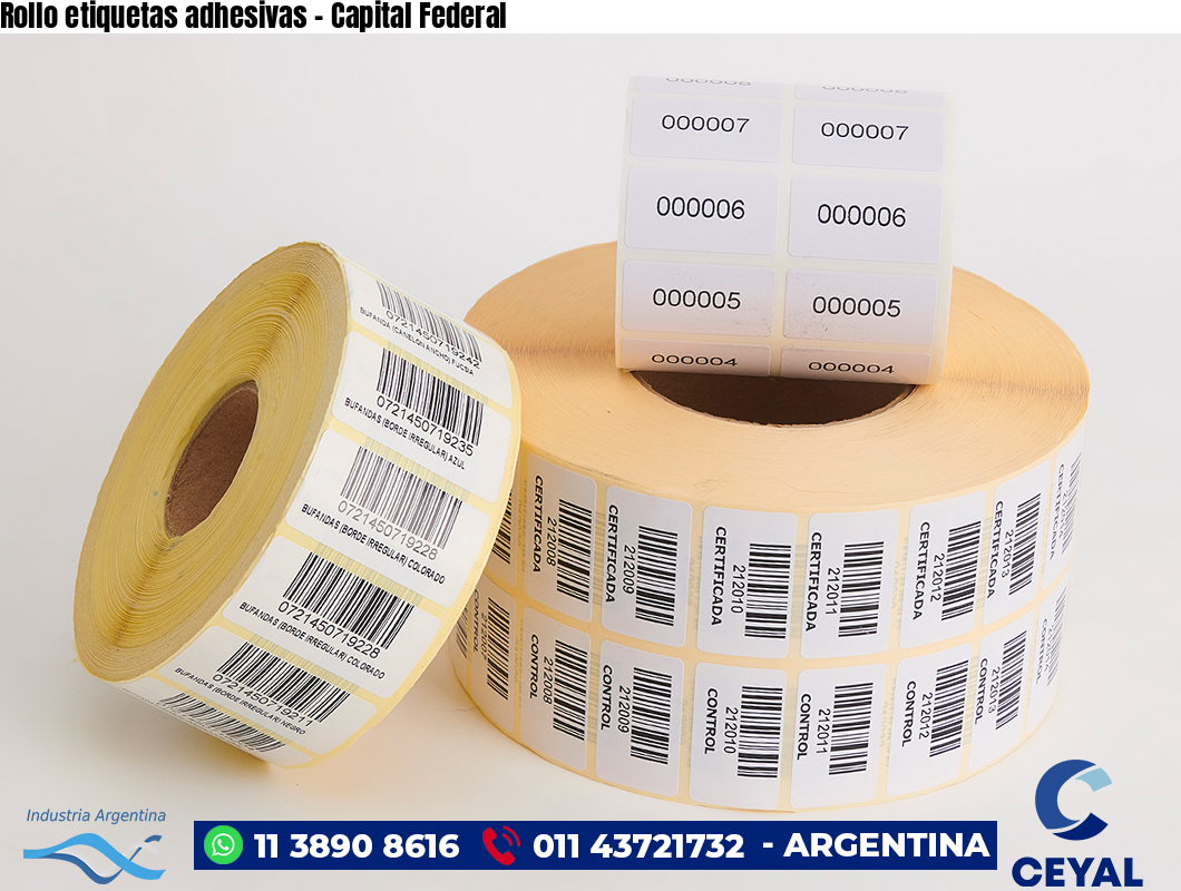 Rollo etiquetas adhesivas - Capital Federal