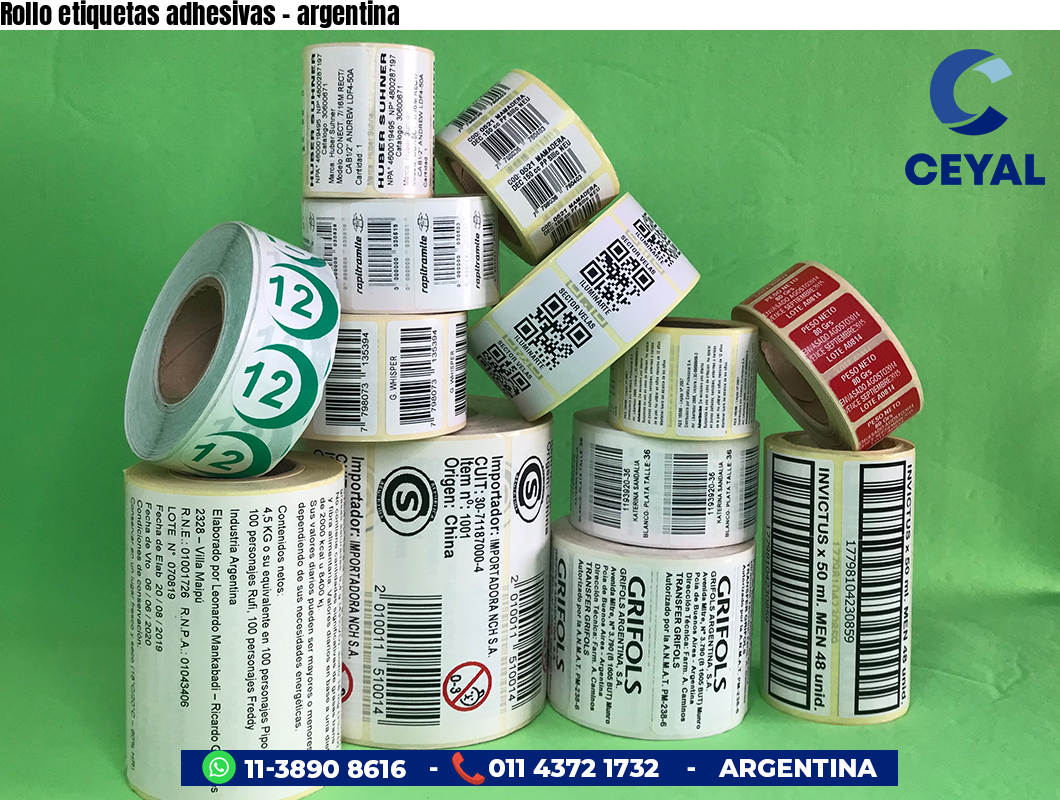 Rollo etiquetas adhesivas - argentina