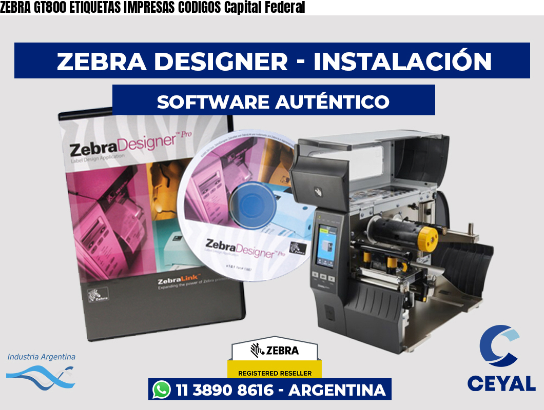 ZEBRA GT800 ETIQUETAS IMPRESAS CODIGOS Capital Federal