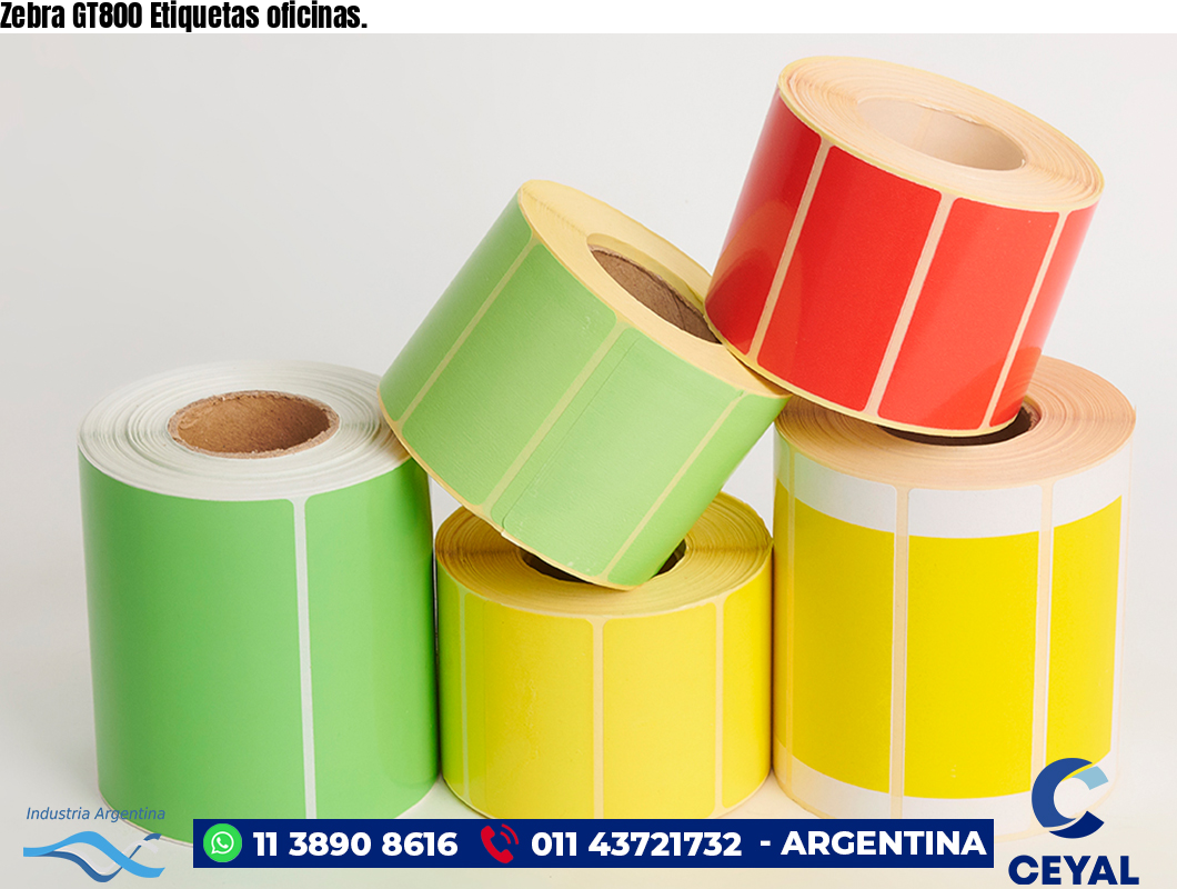 Zebra GT800 Etiquetas oficinas.