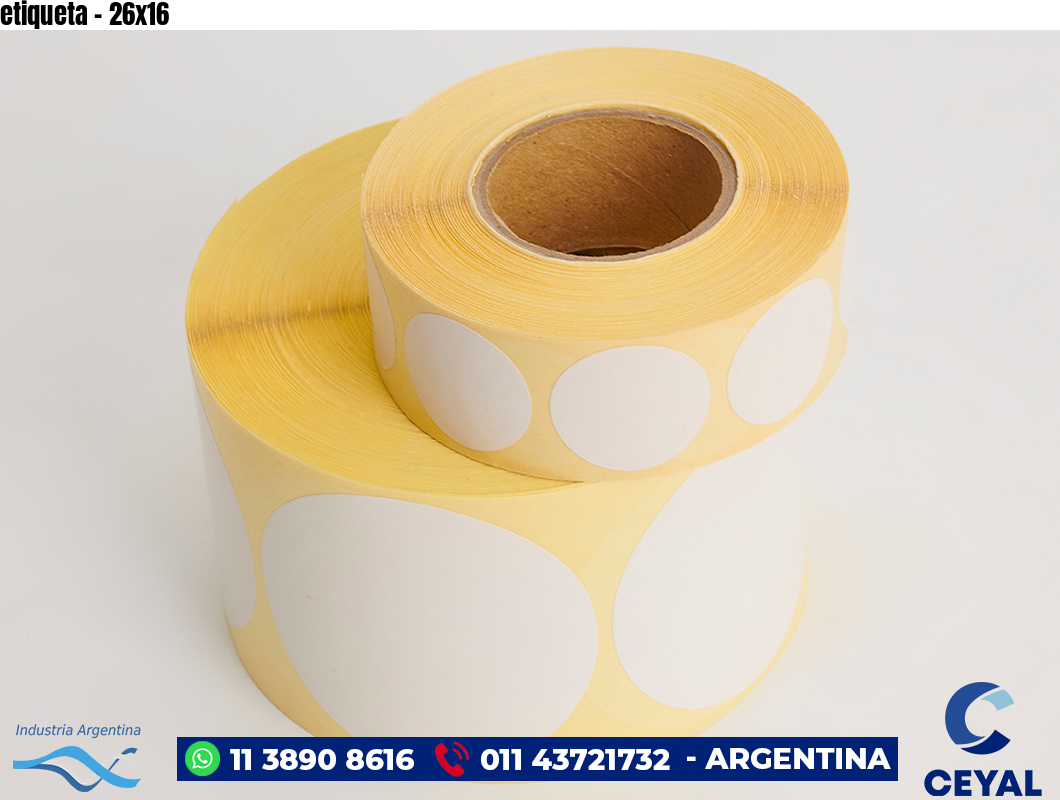 etiqueta - 26x16
