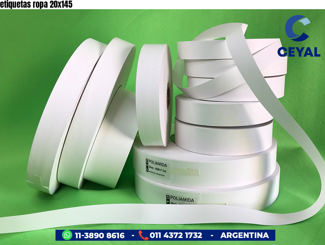 etiquetas ropa 20x145