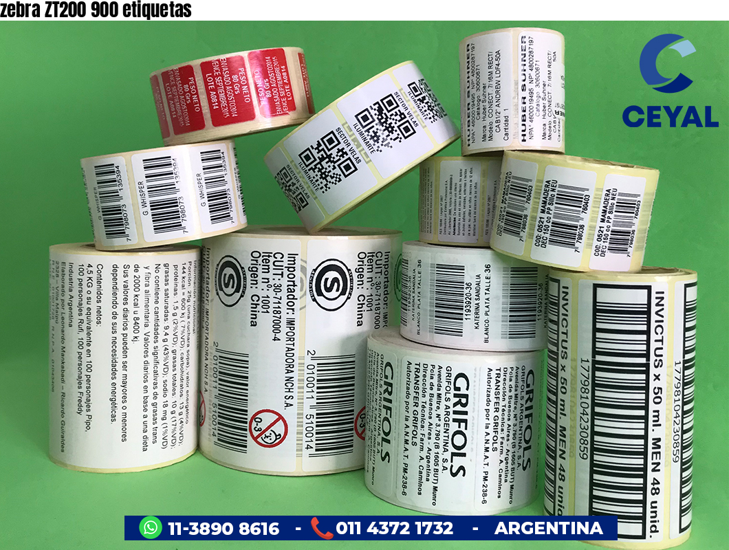 zebra ZT200 900 etiquetas