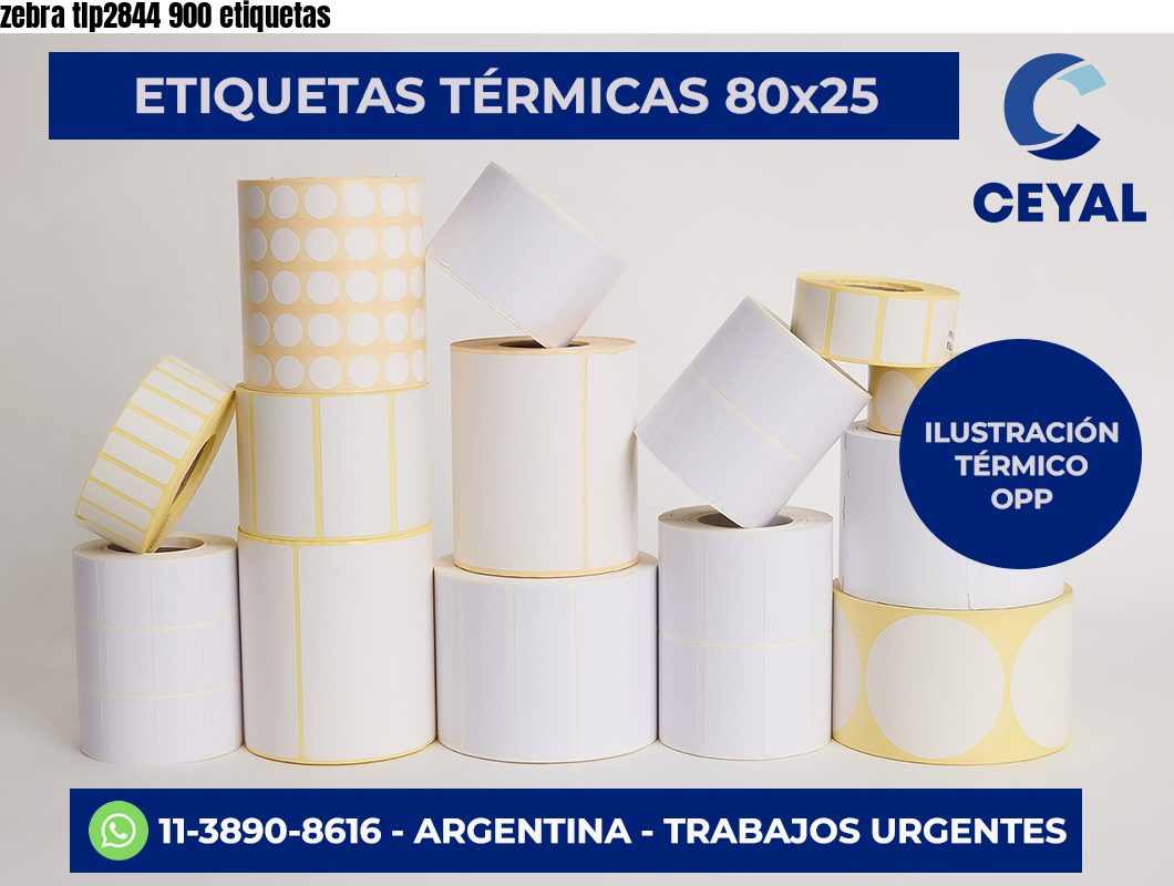 zebra tlp2844 900 etiquetas