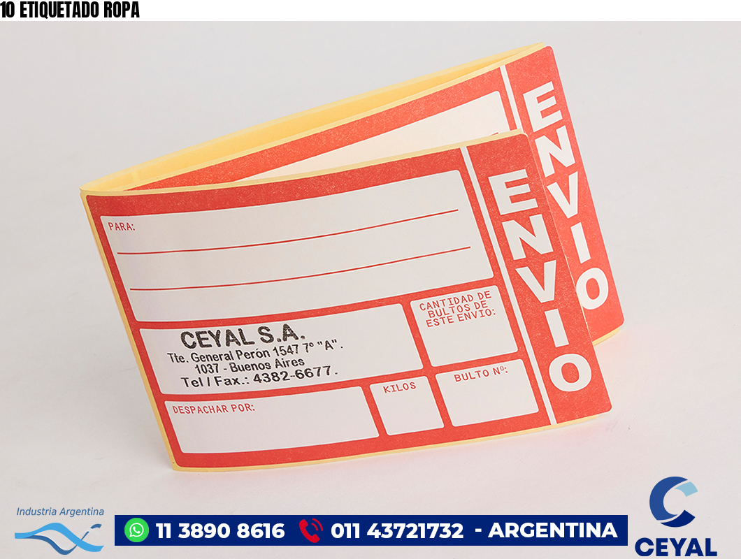 10 ETIQUETADO ROPA