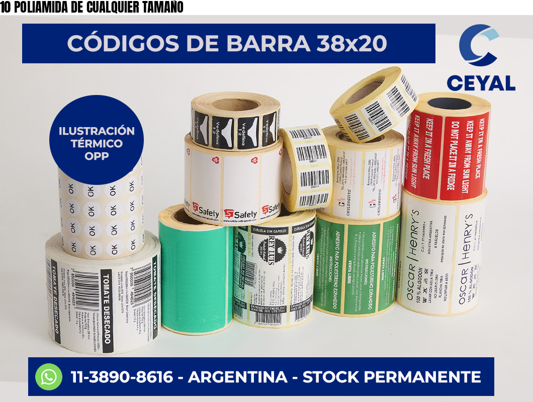 10 POLIAMIDA DE CUALQUIER TAMAÑO