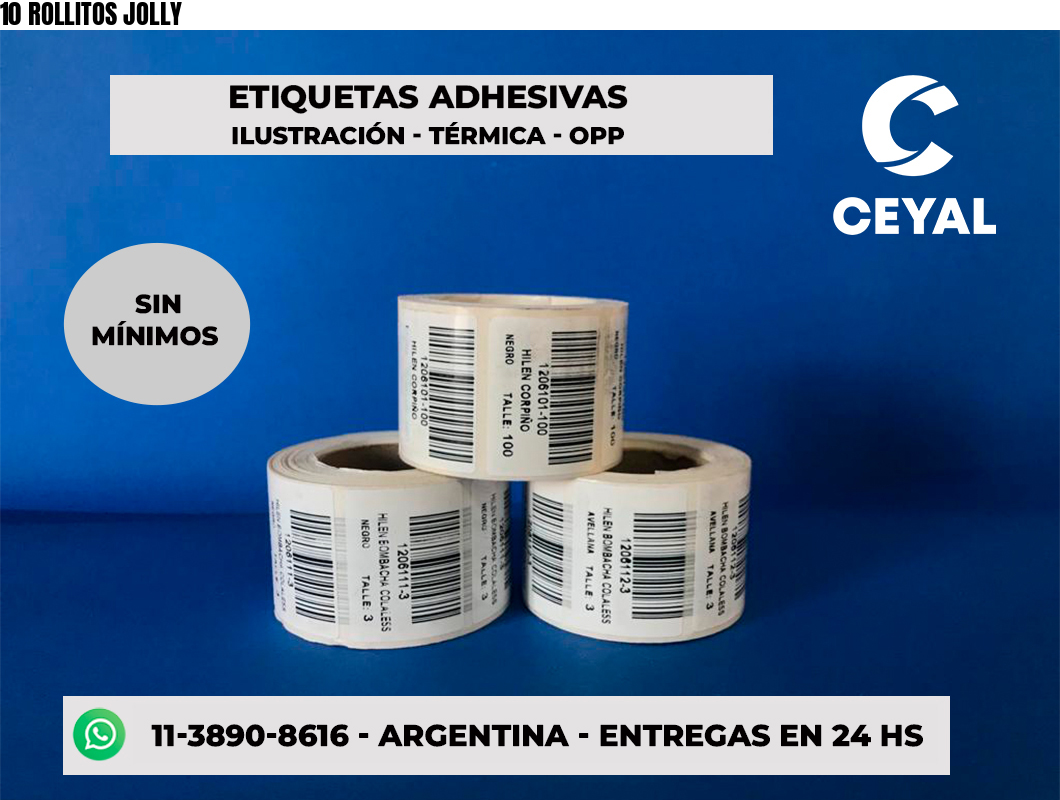 10 ROLLITOS JOLLY