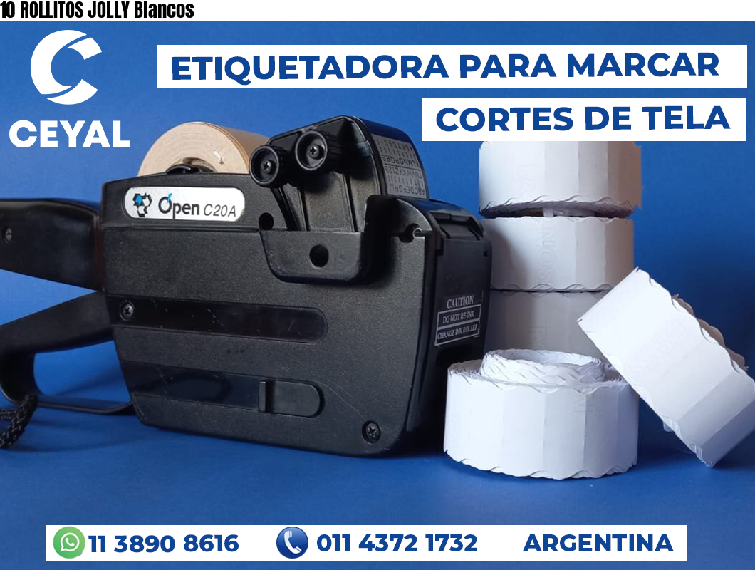 10 ROLLITOS JOLLY Blancos